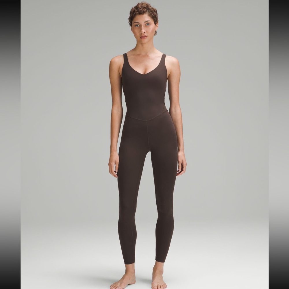 lululemon athletica Brown Full-Length One-Piece Jumpsuit